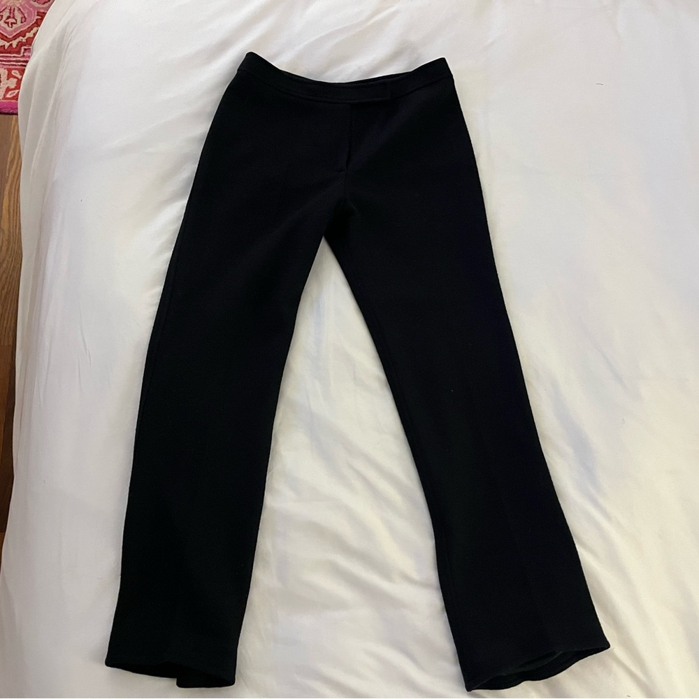 JIL SANDER Black Wool Trouser 36